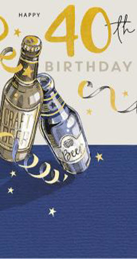 Picture of HAPPY 40TH BIRTHDAY CARD